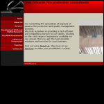 Screen shot of the Bob Richards Fire Protection Consultants website.
