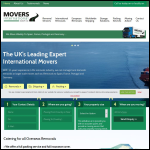 Screen shot of the Movers International (Europe) Ltd website.