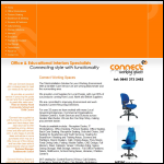 Screen shot of the Connect Working Spaces Ltd website.