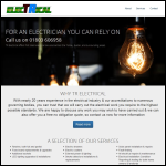 Screen shot of the Tr Electrical website.