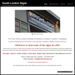 Screen shot of the South London Signs website.