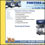 Screen shot of the Porters of Woking website.