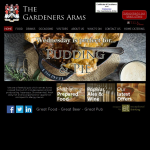 Screen shot of the The Gardeners Arms website.
