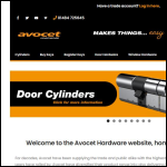 Screen shot of the Avocet Hardware (UK) Ltd website.
