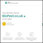 Screen shot of the Biopest website.