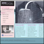 Screen shot of the Preston Bathroom Supplies website.