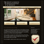 Screen shot of the West London Renovations & Design website.