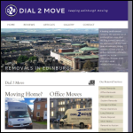 Screen shot of the Removals in Edinburgh website.