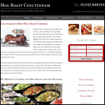 Screen shot of the Hog Roast Cheltenham website.