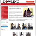 Screen shot of the Dowling Stoves website.