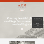 Screen shot of the ARM Fibrous Plaster Mouldings Ltd website.