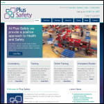 Screen shot of the Plus Safety website.