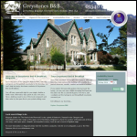 Screen shot of the Greystones B & B website.
