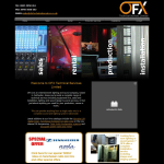 Screen shot of the Ofx Technical Services website.