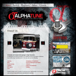Screen shot of the Alphatune Ltd website.