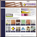 Screen shot of the Wyvern Blinds website.