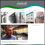Screen shot of the Monwel Signs & Services website.