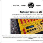 Screen shot of the Technical Concepts Ltd website.