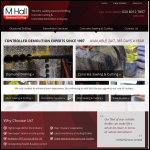 Screen shot of the Mh Diamond Drilling website.