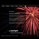 Screen shot of the Starlight Fireworks Ltd website.