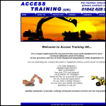 Screen shot of the Access Training UK Ltd website.