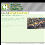 Screen shot of the Highland Insulation Services Ltd website.