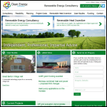 Screen shot of the Clean Energy Consultancy Ltd website.