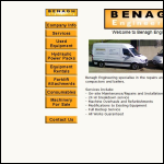 Screen shot of the Benagh Engineering website.