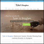 Screen shot of the Tyler & Baughen website.