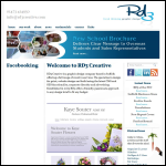 Screen shot of the Rd3 Creative website.