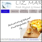 Screen shot of the Liz Martin - Home Economist & Food Stylist website.