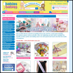 Screen shot of the Babies Babies website.