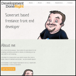 Screen shot of the Development Done Right Ltd website.