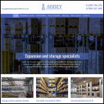 Screen shot of the Abbey Storage & Office Systems Ltd website.