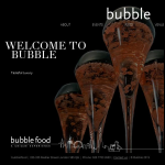 Screen shot of the Bubble Food website.