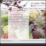 Screen shot of the H. Watts Florist website.