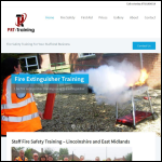Screen shot of the PRT-Training website.