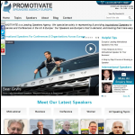 Screen shot of the PROMOTIVATE Speakers Agency website.