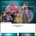 Screen shot of the Glitz n glamour booths website.