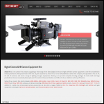 Screen shot of the ShootHD website.