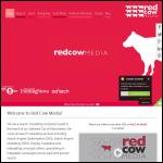 Screen shot of the Red Cow Media website.