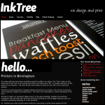 Screen shot of the Ink Tree website.