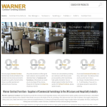 Screen shot of the Warner Contract Furniture website.
