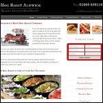 Screen shot of the Hog Roast Alnwick website.