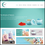 Screen shot of the Halal Cosmetics Company website.