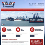 Screen shot of the J .S Forwarding website.