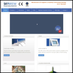 Screen shot of the Skyview Conservatory Roofs Ltd website.
