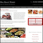 Screen shot of the Hog Roast Derby website.