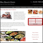 Screen shot of the Hog Roasts Essex website.