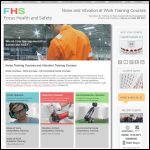 Screen shot of the Focus Health and Safety website.